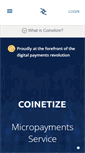 Mobile Screenshot of coinetize.com